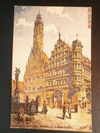 Allemagne. Rothenburg Ob Der Tauber. Rathaus, Marktplatz (Oilette) - (A1p38) - Ansbach