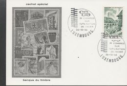 3267  Tarjeta Luxembourg 1966,Congres Sur L'utilisation De L'Acier - Briefe U. Dokumente