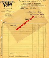 93- LE PRE ST SAINT GERVAIS-FACTURE VEUILLOTTE & WILLEMAIN- ACCESSOIRES POUR CYLES MOTOS- VELO MOTO- 5 RUE FRANKLIN-1929 - Verkehr & Transport