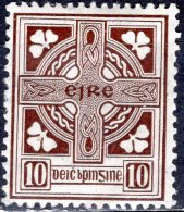 IRELAND 1922 Celtic Cross - 10d - Brown MH - Nuevos