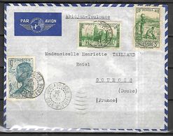 Côte D' Ivoire  Lettre Par Avion  Du  25  Mai  1939  D'Abidjan Vers Goumois ( 169  Hts ) - Lettres & Documents