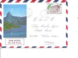 Polynésie ( Lettre Par Avion De 1990 De Mahina-Tahiti Vers La France à Voir) - Lettres & Documents