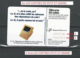 VARIÉTÉS FRANCE TÉLÉCARTE 1996  F662  980 SC7  06 / 96 LE 11 MOB   50 UNITÉ  UTILISÉE - Varietà