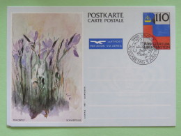 Liechtenstein 2016 Stationery Postcard ""flowers"" Vaduz - Briefe U. Dokumente