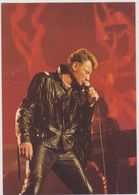Cp Johnny Hallyday  ,bercy 1990,concentration Optimum,micro à La Main ,star Internationnale - Entertainers