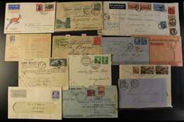 COVERS ACCUMULATION  All World Ranges In An Old Biscuit Tin, We Note 1932 South Africa Airmail, Interesting New Zealand  - Sonstige & Ohne Zuordnung