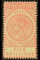 SOUTH AUSTRALIA  1886-96 5s Rose Pink Perf 11½, SG 196a, Very Fine Mint For More Images, Please Visit Http://www.sandafa - Altri & Non Classificati