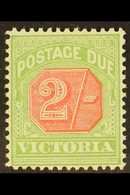 VICTORIA  1895-96 Postage Due 2s Pale Red And Yellowish Green, SG D19, Fine Mint.  For More Images, Please Visit Http:// - Other & Unclassified