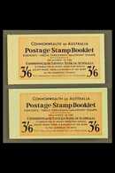 1952 BOOKLET SET  3s6d Vermillion & Deep Blue On Green Cover Booklets, SG SB 30/30a, Complete And Very Fine Containing 1 - Altri & Non Classificati