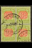 POSTAGE DUES  1938 6d Carmine And Green, SG D117, Fine Used Block Of 4. For More Images, Please Visit Http://www.sandafa - Other & Unclassified