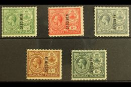 1920  Peace Set Ovptd "Specimen", SG 106s/110s, Very Fine Mint. (5 Stamps) For More Images, Please Visit Http://www.sand - Other & Unclassified