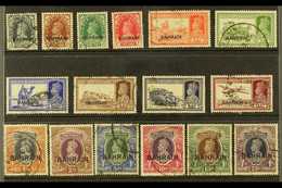 1938-41  Definitives Complete Set, SG 20/37, Good To Fine Postally Used. (16 Stamps) For More Images, Please Visit Http: - Bahrein (...-1965)