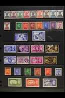 1942-52 MINT KGVI COLLECTION  Presented On A Stock Page. Includes 1942-45 Range With Most Values To 12a, 1948 Silver Wed - Bahrein (...-1965)