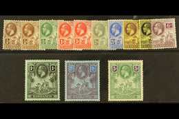 1912-16  Complete Set, SG 170/180, Plus Listed Shades Of ¼d And 1d, Fine Mint. (13 Stamps) For More Images, Please Visit - Barbados (...-1966)