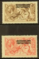 1913-24  2s6d Chocolate-brown, And 5s Rose-carmine Seahorses, Bradbury Printings, SG 88/89, Fine Mint. (2 Stamps)  For M - Other & Unclassified