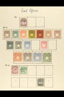 1890-1919 ALL DIFFERENT COLLECTION  On Leaves, Mint Or Used, Inc 1890 ½a On 1d (trimmed Perfs), 1890-95 Most Vals To 5r  - Africa Orientale Britannica