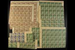 1931  CENTENARY OF COUNTY UNION - NEVER HINGED MINT MULTIPLES 1c In Blocks Of Up To 30, Note Couple Of Shades, Sheet Num - British Guiana (...-1966)