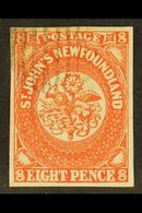 1857  8d Scarlet Vermilion, SG 8, Superb Used With Good Even Margins All Round, Bright Colour And Neat Barred Oval Cance - Sonstige & Ohne Zuordnung