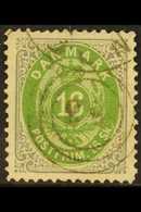 1870-74  16sk Light Green & Grey (SG 48, Facit 24b, Michel 20 I A), Very Fine Used With "53" Numeral Duplex Cancel Of Ra - Altri & Non Classificati