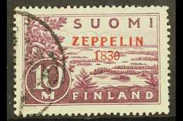 ZEPPELIN FORGERY  1930. 10m Pale Lilac Air Issue Bearing "1830 For 1930" Opt'd Variety, As SG 281a, Mi 161 I, Cds Used F - Other & Unclassified