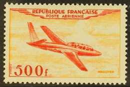 1954  500f Scarlet & Yellow-orange Air Aircraft (SG 1196, Yvert 32), Never Hinged Mint, Fresh. For More Images, Please V - Altri & Non Classificati