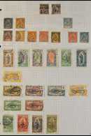CONGO  1891-1933 All Different FINE USED Collection On Pages. With 1891-92 5c On 25c And 10c On 25c; 1892-1900 "Tablet"  - Other & Unclassified