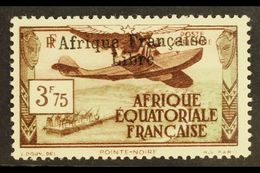 FRENCH EQUATORIAL AFRICA  1940-41 3.75f Chocolate & Green Air "Afrique Francaise Libre" Overprint (Yvert 16, SG 157), Fi - Altri & Non Classificati