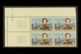 F.S.A.T.  1979 30fr Dumont D'Urville, Yv 28, Corner Dated Block Of 4, Superb Never Hinged Mint. For More Images, Please  - Other & Unclassified