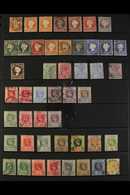 1880-1961 USED COLLECTION  Presented On A Trio Of Stock Pages & Includes 1880-81 CC Wmk (upright) Set To 3d, 1886-93 CA  - Gambia (...-1964)