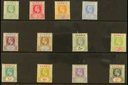 1904-06  MCA Wmk Definitive Set, SG 57/68, Fine Mint (12 Stamps) For More Images, Please Visit Http://www.sandafayre.com - Gambia (...-1964)