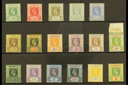 1912-22  KGV Definitive Set, SG 86/102, Fine Mint (17 Stamps) For More Images, Please Visit Http://www.sandafayre.com/it - Gambia (...-1964)