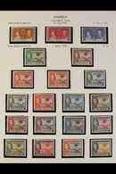 1937-49 KGVI FINE MINT COLLECTION.  A Complete Basic Run, SG 147/169, Presented In Mounts On Album Pages. Lovely! (25+ S - Gambia (...-1964)