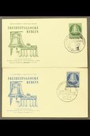 1953  10pf Green & 30pf Blue Freedom Bell (Michel 102 & 104), Very Fine Used On Illustrated Unaddressed First Day Covers - Sonstige & Ohne Zuordnung