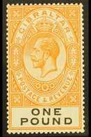 1925-32  £1 Red-orange & Black, SG 107, Never Hinged Mint For More Images, Please Visit Http://www.sandafayre.com/itemde - Gibilterra