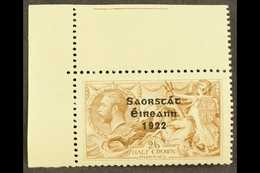 1922-23  2s6d Pale Brown Seahorse, SG 64, Upper Left Corner Example, Superb Never Hinged Mint. For More Images, Please V - Other & Unclassified