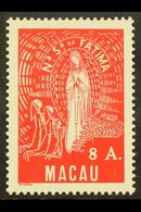 1949  8a Scarlet "Our Lady Of Fatima", SG 423, Very Fine Mint For More Images, Please Visit Http://www.sandafayre.com/it - Other & Unclassified