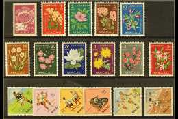 1949-62 NEVER HINGED MINT  1949 UPU 32a (SG 424), Indigenous Flowers (SG 458/67) & Sports Set (SG 486/491) Never Hinged  - Other & Unclassified