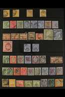 1863-1914 USED COLLECTION  An All Different Collection Which Includes 1863-81 (watermark Crown CC) ½d Orange-buff And ½d - Malta (...-1964)