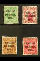 1913  "Auckland Exhibition" Overprints Complete Set, SG 412/415, Fine Mint. (4 Stamps) For More Images, Please Visit Htt - Other & Unclassified