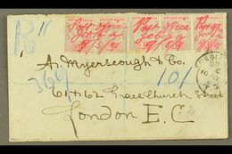 1901 "POST OFFICE JEBBA" MANUSCRIPT CANCELS ON REGISTERED COVER  (9th May) Envelope Registered To London, Bearing 1d Dul - Nigeria (...-1960)