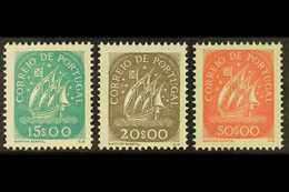 1943 - 49  15E, 20E And 50E Caravel Top Values, SG 956/8, Superb Never Hinged Mint. (3 Stamps) For More Images, Please V - Altri & Non Classificati
