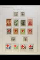 CINDERELLAS - RED CROSS SETS  1938-1948 All Different Collection Of "Cruz Vermelha" Sets On Hingeless Printed Leaves, A  - Altri & Non Classificati