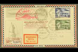 1931 ZEPPELIN ARCTIC FLIGHT COVER  1931 (25 Jul) Illustrated Registered Cover From Leningrad To Rhode Island, USA, Beari - Other & Unclassified