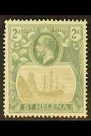 1922-37  2d Grey And Slate With BROKEN MAINMAST, SG 100a, Very Fine Mint. For More Images, Please Visit Http://www.sanda - Isola Di Sant'Elena