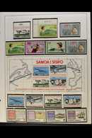 1977-1984 INTERESTING NHM COLLECTION.  An Attractive Collection Of Sets & Miniature Sheets Presented In Mounts On Album  - Samoa (Staat)