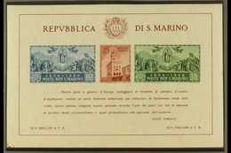 1945  Government Palace Miniature Sheet, SG MS 308a, Sass 7, Never Hinged Mint For More Images, Please Visit Http://www. - Altri & Non Classificati