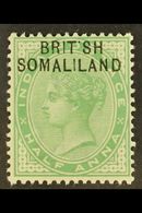 1903  ½a Yellow Green, Ovptd, Variety "BRIT SH", SG 1a, Very Fine Mint. For More Images, Please Visit Http://www.sandafa - Somaliland (Protettorato ...-1959)