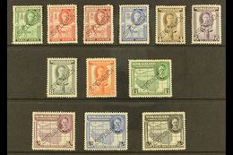 1942  Geo VI "full Face" Set Complete, Perforated "Specimen", SG 105s/15s, Very Fine Mint. (12 Stamps) For More Images,  - Somaliland (Herrschaft ...-1959)