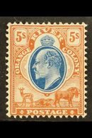 ORANGE FREE STATE  1903 5s Blue And Brown, Ed VII, SG 147, Fresh Mint. For More Images, Please Visit Http://www.sandafay - Non Classificati