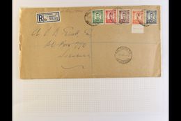 1937 KGVI FIRST DAY COVER  ½d To 6d Definitives Used On Plain, Registered Cover, SG 40/4, Tied By Clear Strikes Of Salis - Rhodesia Del Sud (...-1964)